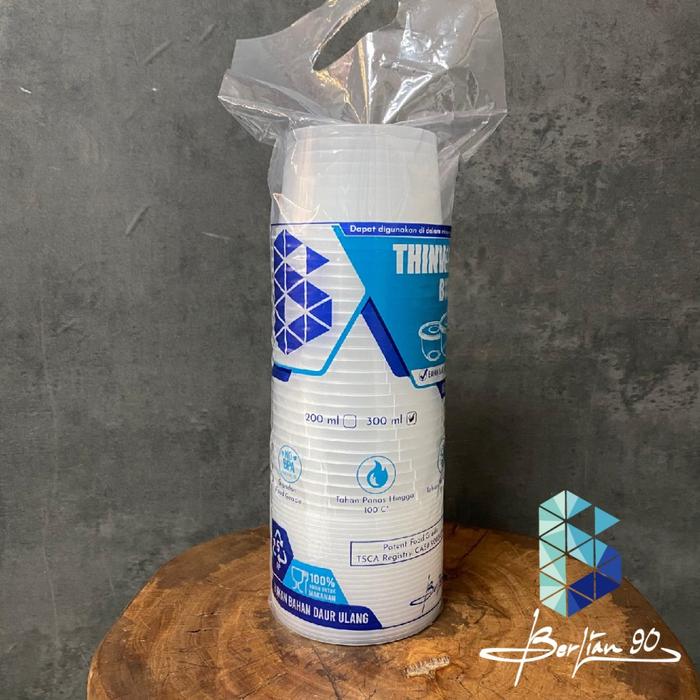 Gambar Thinwall Mangkok Cup Puding Berlian 300 ml - Mangkok Plastik Bulat Take Away - Bowl 300 ml - 25 Pcs - Thinwall 300 ml - Termurah cup  thinwall cup  dan tutup - + Lapisan Bubble Wrap dari Plastik Opp Berlian 90 undefined Tokopedia