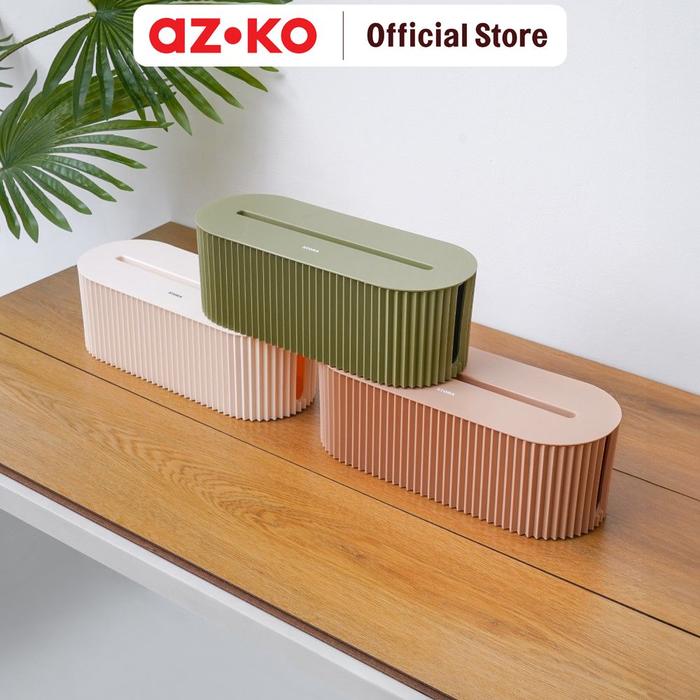 Gambar AZKO Stora Kotak Organizer Kabel Cable Storage Box Organizer Tempat Stop Kontak Kotak Kabel Listrik Charger Dengan Tutup - Cokelat dari AZKO ID undefined Tokopedia
