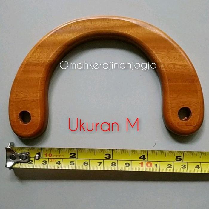 Gambar 0pegangan tas dari kayu per biji , handle tas , gagang tas - ukuran S dari omah kerajinan jogja undefined 3 Tokopedia