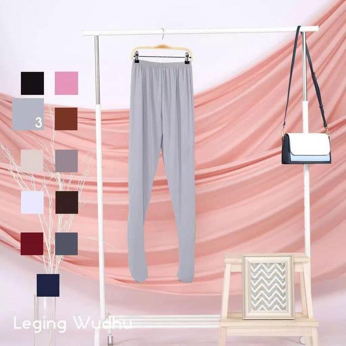 Gambar [ BEST SELLER ] PREMIUM Legging Wudhu  | Leging Muslimah Cantik Terbaik / cahaya - Abu dari talisahijab undefined Tokopedia