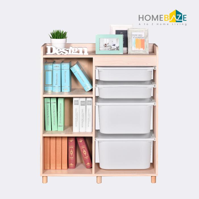 Gambar Offo Living - Rak Mainan Anak Multifungsi - Furniture Anak Minimalis - Tempat Mainan Anak - Aiken Series - Aiken-12 dari Offo Living Furniture undefined Tokopedia