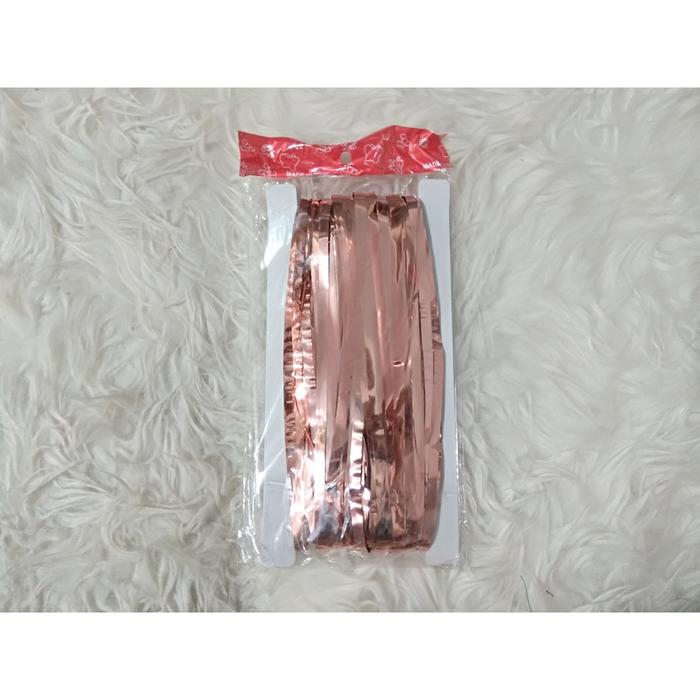 Gambar TIRAI FOIL 1x2 Curtain BACKDROP Dekorasi Pesta Ulang Tahun Ultah Wedding Photobooth Photo Booth Party Hiasan Dekorasi Dinding - METALIK - ROSE GOLD dari Goodiebag Unike undefined Tokopedia