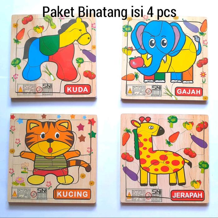 Animal puzzle 4 』by Zuberi 4D Puzzle Animals, Hobbies & Toys