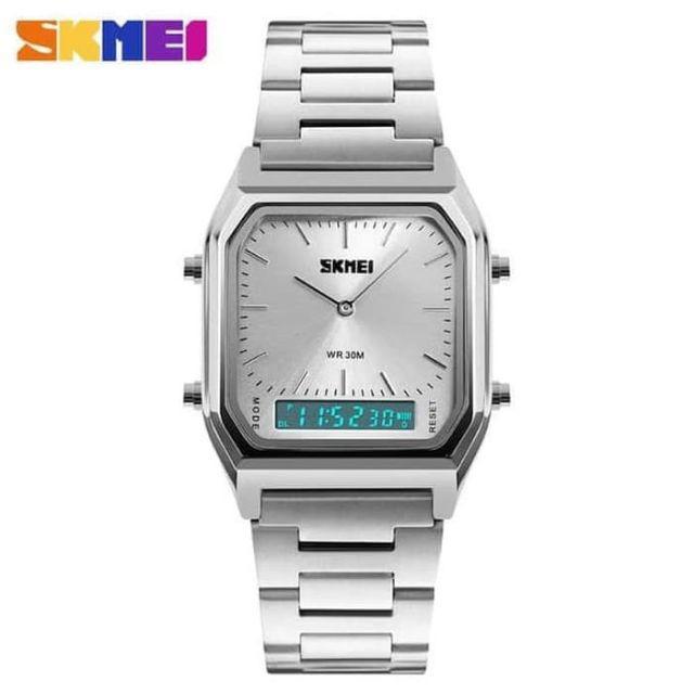 Gambar Jam Skmei 1220 bergaransi free box karton skmei - Silver silver dari Urban Watch Grosir undefined Tokopedia