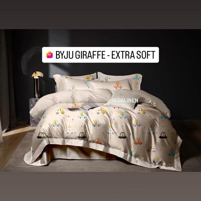 Gambar REGALINEN Sprei Anak Jerapah Tencel 60s 160x200 180x200 200x200 120x200 100x200 90x200 Premium Bedding Byju Giraffe Brown - Single 90x200 dari REGALINEN ID undefined Tokopedia