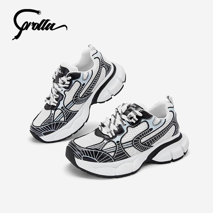 Gambar COROLLA Ethan Sepatu Sneakers Wanita Klasik Sneakers Olahraga Sepatu Hitam Outdoor Fashion Premium Quality Casual Shoes - Hitam, 36（23cm） dari COROLLA Shoes Shop undefined Tokopedia