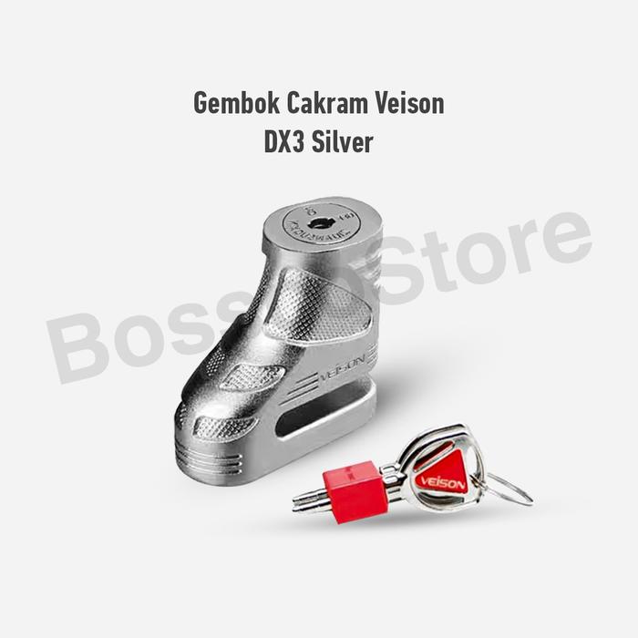 Gambar VEISON DX7 Gembok Cakram Kunci Rem Sepeda Motor Premium Discbrake Lock Gembok Cakram Motor Gembok motor anti maling Pengaman motor anti theft lock berkualitas tahan lama kunci cakram motor - DX3 Silver dari Seven Plus Indonesia undefined Tokopedia