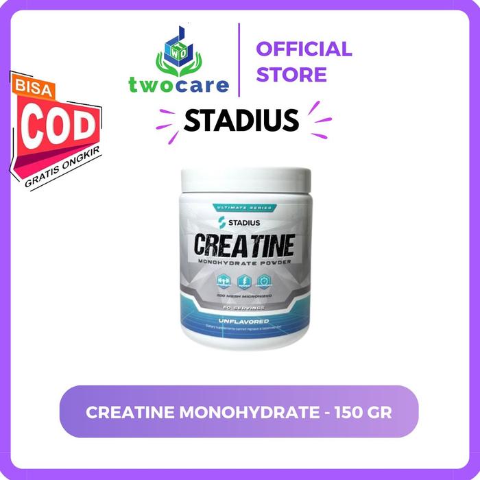 Gambar STADIUS Creatine Monohydrate Ultimate Series STADIUS Creatine - 150 Gram Unflavored dari Twocare undefined Tokopedia