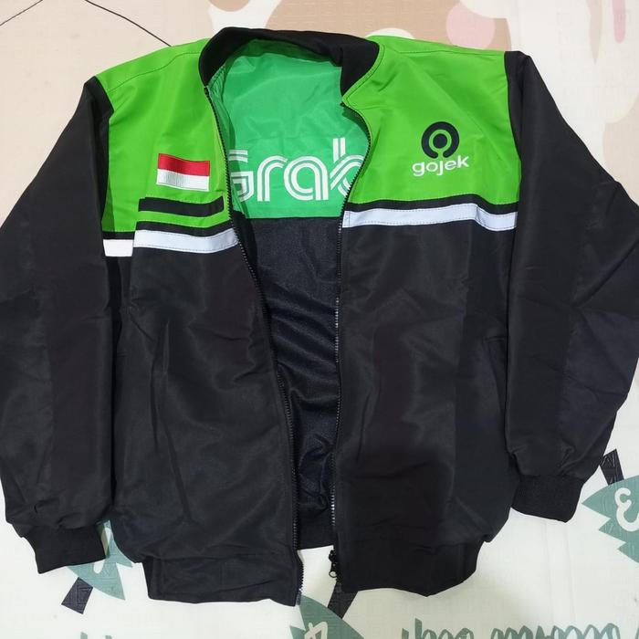 Gambar JAKET GOJEK GRAB BAWAH HITAM ANTI AIR - JKT GJK GRB STGH, M dari Jaket driver rompi driver undefined Tokopedia