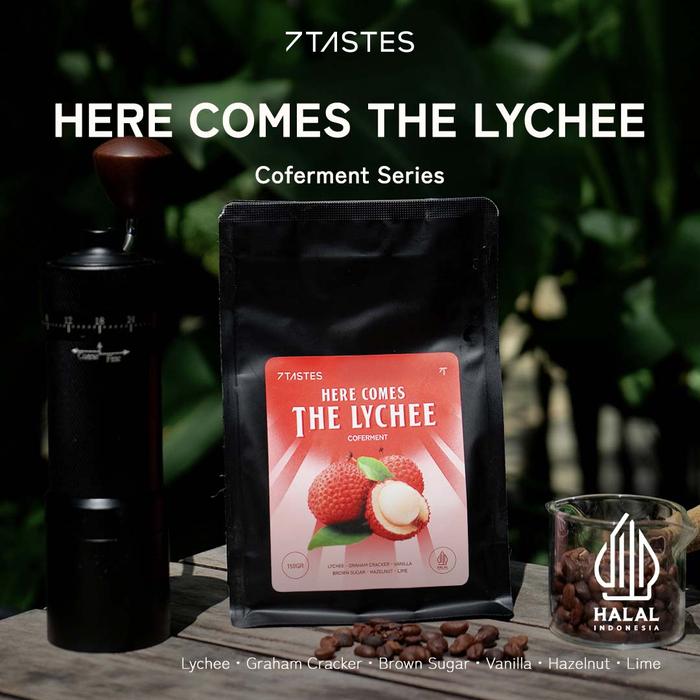 Gambar Kopi Arabika Here Comes The Lychee 7 Tastes Coffee - Biji Kopi Arabica Coferment Leci Fruity Sweet Brown Gula - 150 gr, Biji Kopi dari The Daily Coffee undefined Tokopedia