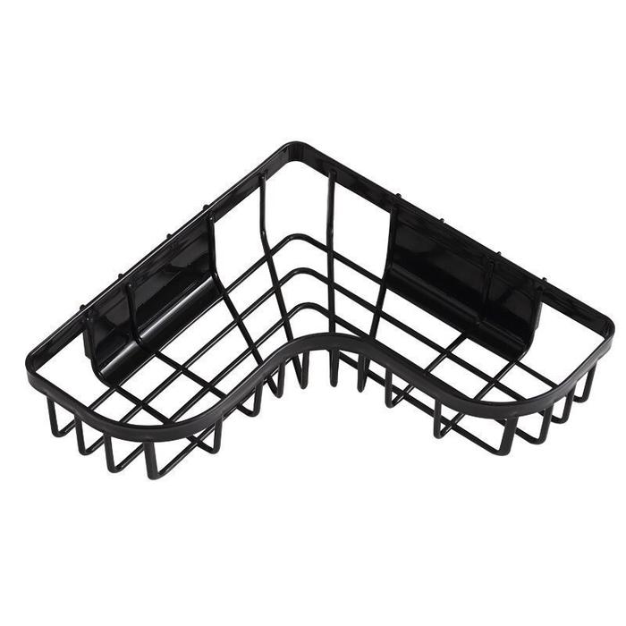 Gambar Aimilo - Rak Dapur Rak Sudut Kamar Mandi - Rak Bumbu Dapur Serbaguna - Rak Sudut Plastik Peralatan Mandi Anti Air Dinding Paku Besi - Sudut, Hitam dari Aimilo Semarang undefined Tokopedia