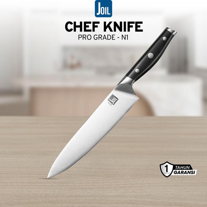 Gambar Joil Pisau Dapur Chef Knife Stainless Steel Tajam - N1 Kitchenware - N1 5Cr15Mov-ABS dari Joil undefined Tokopedia