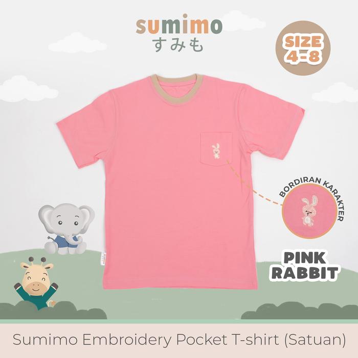 Gambar Sumimo Embroidery Pocket T-Shirt (Satuan) - Pink Rabbit, 7 dari Sumimo Kota Administrasi Jakarta Barat Tokopedia