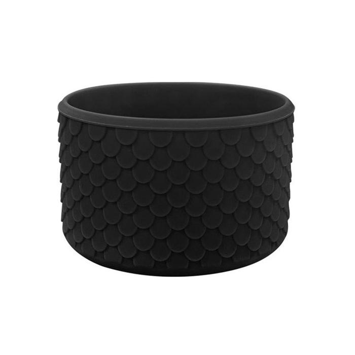 Gambar Coaster Silicone Anti Slip untuk Tumbler dan Botol Minum Pelindung Anti Lecet dan Jatuh dengan Motif Sisik Ikan Cocok untuk Berbagai Jenis Tumbler - 73mm Black dari Tokoplus undefined Tokopedia