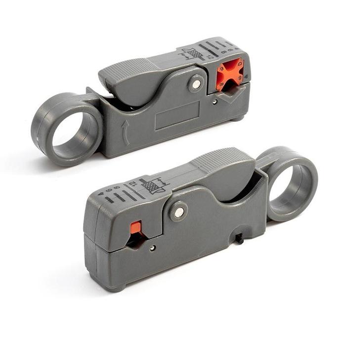 Gambar Vixplorn Rotary Coaxial Cable Stripper Cutter /Memotong Kabel Jadi Mudah Dan Cepat/Wire Stripper Pengupas Kabel Coaxial - Abu-abu dari Vixplorn undefined Tokopedia