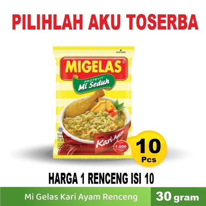 Gambar Mie Gelas Migelas Rasa Kari Ayam @30 Gr - (HARGA 1 Renceng isi 10 Pcs) dari Pilihlah Aku Toserba undefined Tokopedia