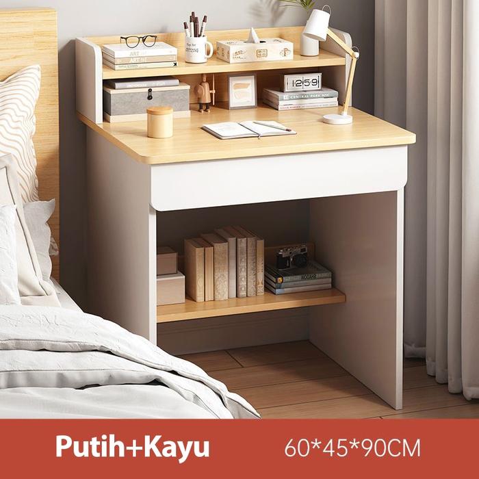 Gambar Meja kantor Meja Kerja Meja belajar Minimalis Meja Belajar Kayu Meja kamar 【Garansi Sepuluh Tahun】   Komputer / Meja Kerja Kayu / Meja Kantor / Meja Rias Minimalis/ Dengan laci minimalis Furniture - A 2Laci 60×45×90cm dari Key Life Mall undefined Tokopedia