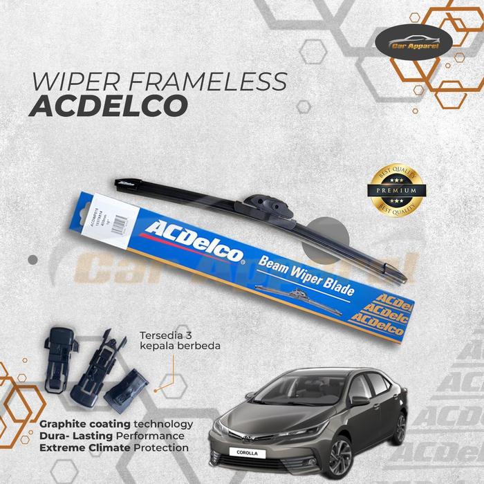 Gambar Acdelco Wiper Mobil New Altis E170 2014-2017 24-16 Beam Frameless - acdelco dari Car Apparel_NEW undefined Tokopedia