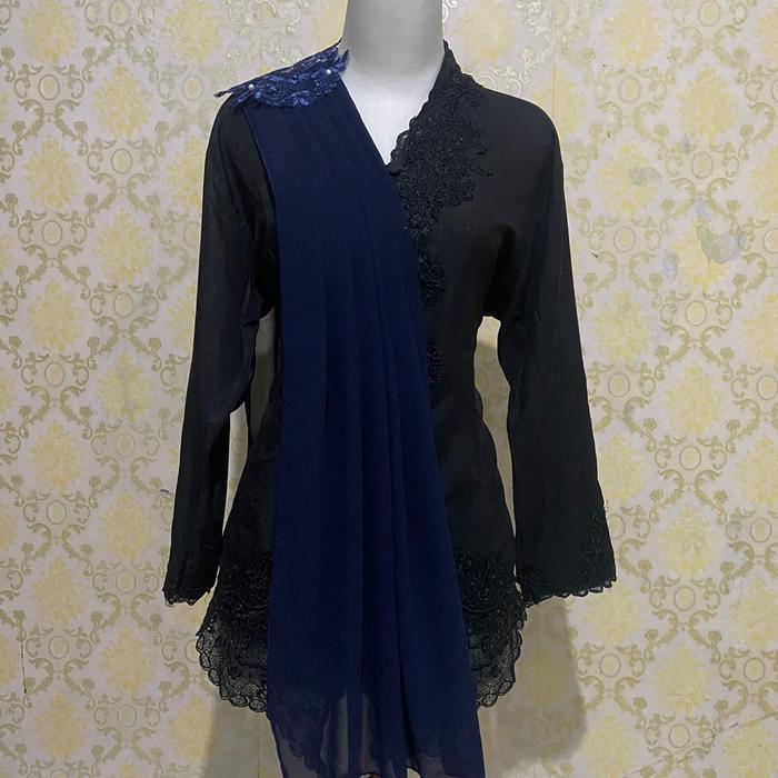 Gambar COD Selendang Kebaya Non Payet / slayer pundak murah Pearl - maron dari almeera.atelier undefined 5 Tokopedia