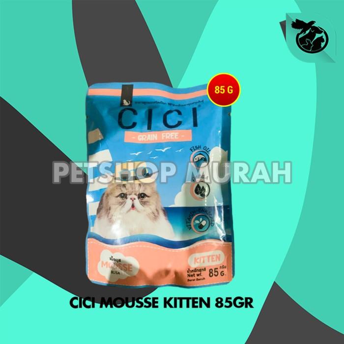 Gambar Makanan Kucing Basah Cici Wet Food Pouch Sachet 85 Gram - MOUSSE KITTEN dari CV PERMATA SAHABAT MAJU undefined Tokopedia