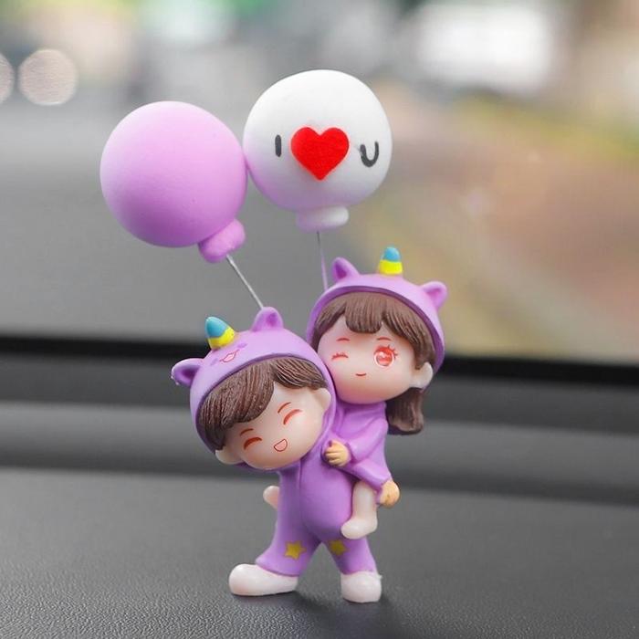 Gambar Vixplorn Warna-warni Dekorasi Interior Mobil Dekorasi Balon Yang Lucu Dan Cantik/ Dekorasi Mobil/Ornamen Miniatur Multi Motif Pasangan Mesra - Ornamen pasangan-A2 dari Vixplorn undefined Tokopedia