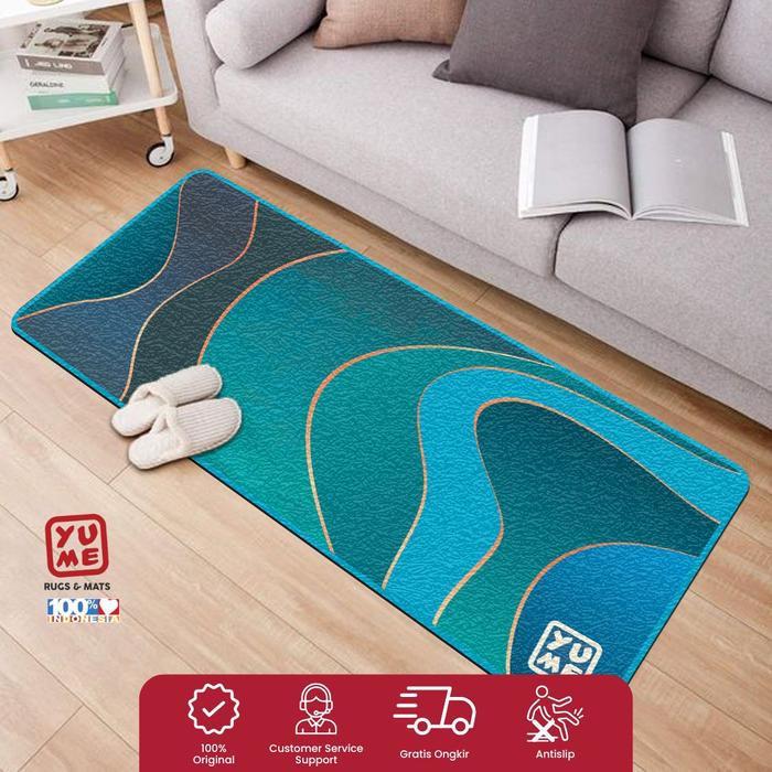 Gambar Keset Kaki Karpet Dapur Antislip YUME 50x120cm Digital Printing - Deep blue sea dari Amore Collections_NEW undefined Tokopedia