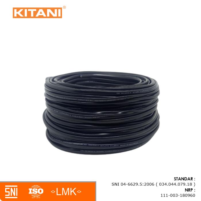 Gambar KITANI - NYLHY 2×0.75 mm² - 100 Meter – Kabel Listrik Tembaga Serabut - Hitam dari Kitani Official Store undefined Tokopedia