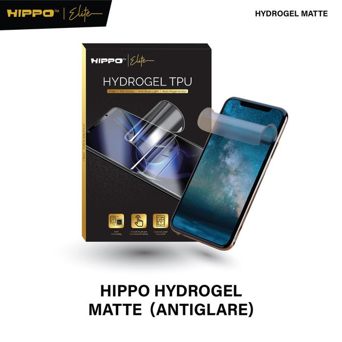 Gambar Hippo Elite HYDROGEL 1PHONE MATTE ANTI GLARE Semua Tipe - Anti Gores - Not Tempered Glass - Full Screen Protector Layar Anti Radiasi Case Friendly - IPH 15, DEPAN dari Hippo Indonesia undefined Tokopedia