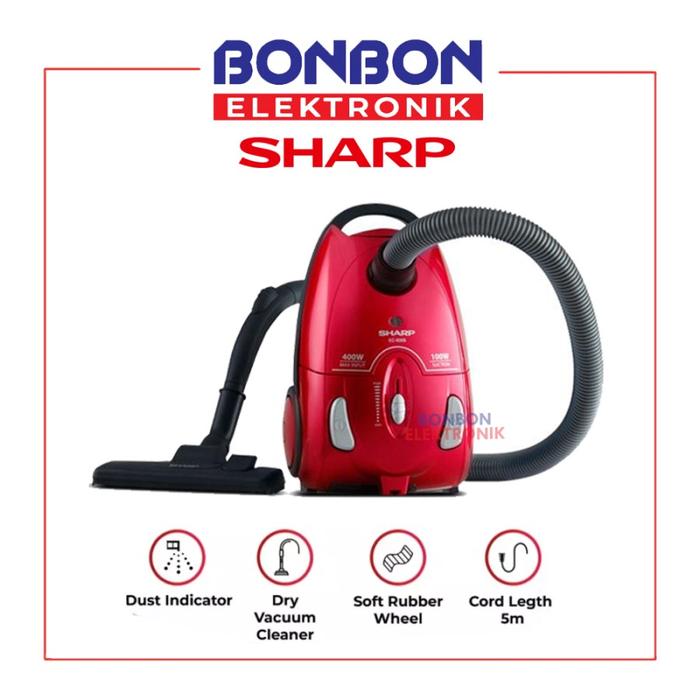 Gambar Sharp Vacuum Cleaner EC-8305 / EC8305 / EC-8305-B/P / Penyedot Debu - Merah Muda dari Bonbon Elektronik_NEW undefined Tokopedia