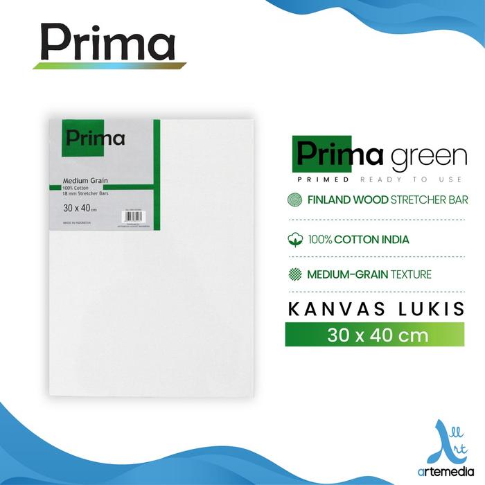 Gambar Prima Green 30x40cm Cotton Canvas dari Artemedia Shop undefined Tokopedia