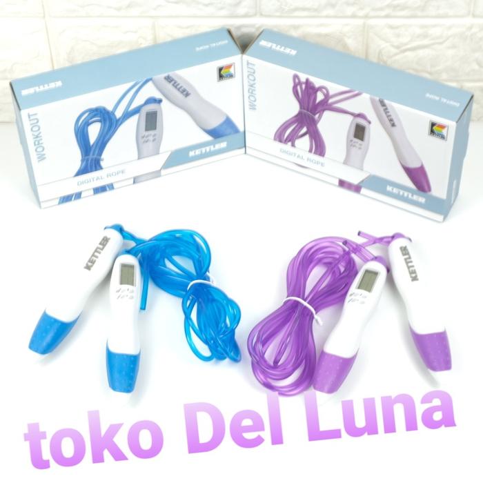 Gambar tali skipping KETTLER DIGITAL ROPE - BLUE  dari toko Del Luna undefined Tokopedia