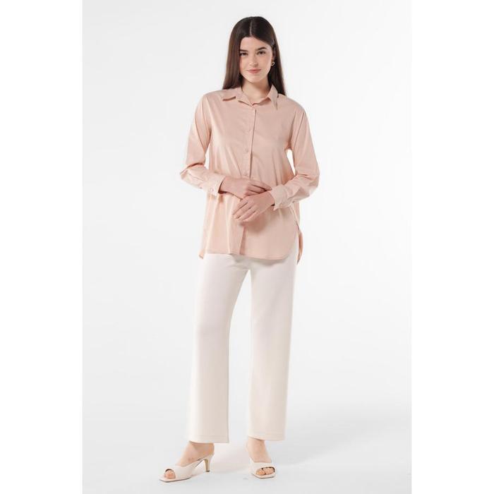 Gambar MINIMAL - Alissa - Kemeja Basic Regular Fit Wanita - Pink - S, Pink dari Minimal undefined Tokopedia