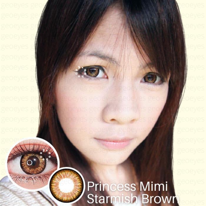 Gambar Softlens Princess Mimi Starmish Brown (Coklat) - 1pasang plano dari Geoeyes undefined Tokopedia