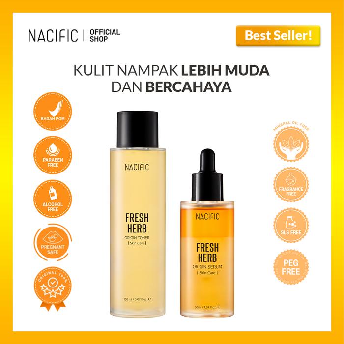 Gambar Nacific Fresh Herb Origin 2 SET (Serum + Toner) - Serum + Toner dari NACIFIC Official Store undefined Tokopedia
