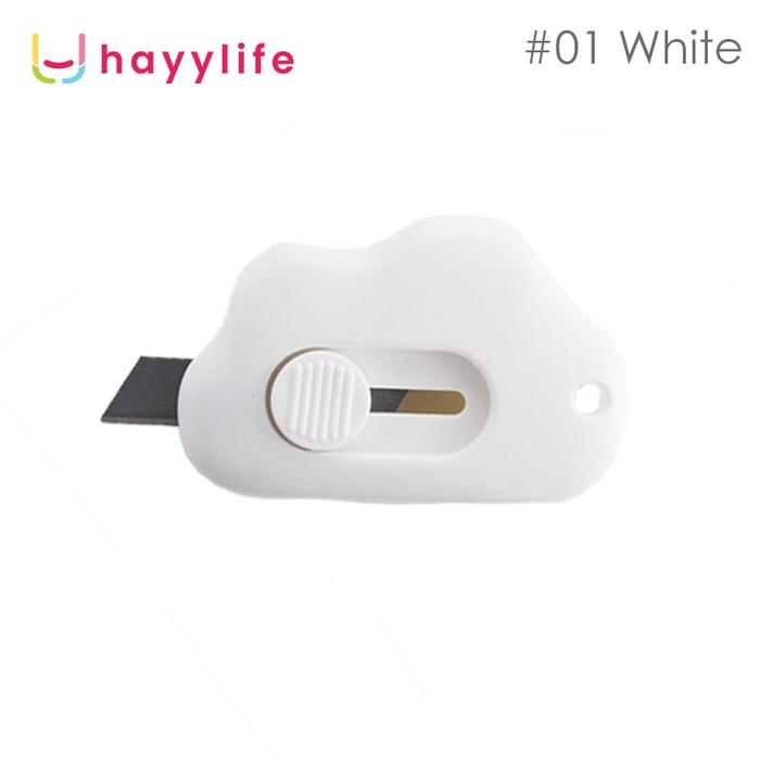 Gambar HAYYLIFE Pemotong Kertas Mini Portable Bentuk Awan Warna Permen Untuk Buka Paket HL-AGA602 - Putih dari hayylife undefined Tokopedia