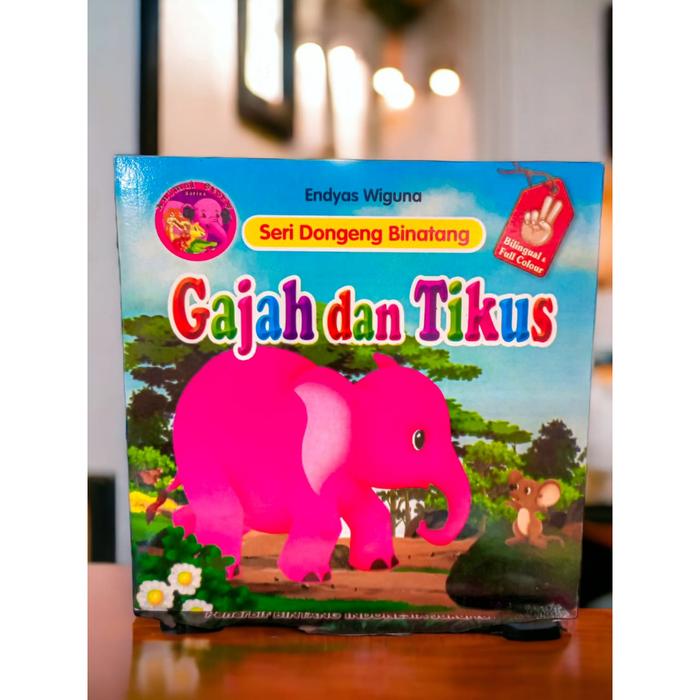 Gambar Buku Cerita Anak Seri Dongeng Binatang Bilingual 2 Bahasa Indonesia Inggris Kerajaan Semut - GAJAH DAN TIKUS dari Ferenvalia.ID undefined Tokopedia