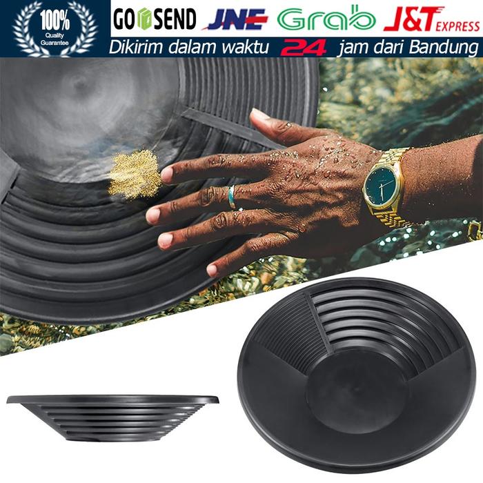 Gambar Gold Panning Equipment Gold Pan 38cm Basin Nugget Mining Dredging Prospecting Sifting Panning Plastik Buah Hitam - black dari Soya Gallery undefined Tokopedia