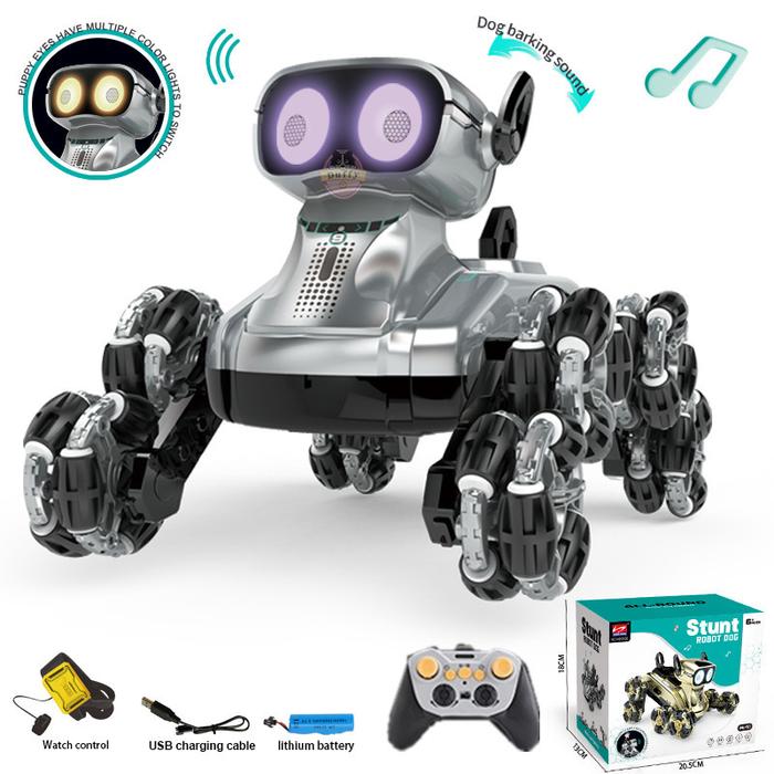 Gambar Duffy toys Mainan Mobil RC Mechanical Dog dengan 8 Wheel Fancy Drift Styling & Stunt Mechanical Dog 2in1 Mobil Remot Dog - Dog-HD5100-Silver-2 dari Duffy Toys Online Mall undefined Tokopedia