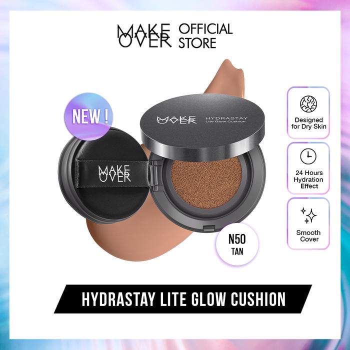 Gambar [NED Gift Not For Sale] Make Over Hydrastay Lite Glow Cushion N50 Tan dari makeoverid_NEW undefined Tokopedia
