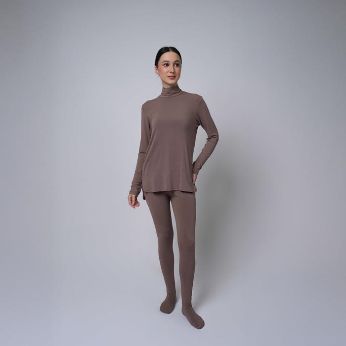 Gambar ZM x Meccanism - Daila Manset Kaos Baju Premium Turtle Neck - Tangan Panjang Muslim Rayon - Milo, Regular dari ZM Zaskia Mecca undefined Tokopedia