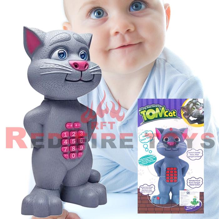 Gambar TALKING TOM CAT CERITA TOMBOL - MAINAN EDUKASI KUCING CERITA JJ-27 - Warna dari REDFIRE TOYS undefined Tokopedia
