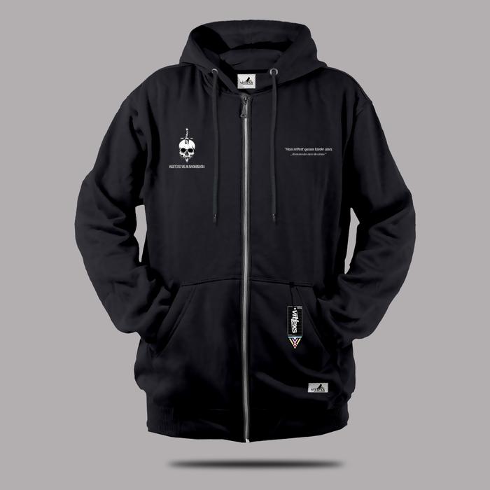 Gambar Vitlexs Zipper Suiter hoodie cowok cewek tebal ori  hoodie kece aesthetic Sweater hoodie cowok cewek Pria Distro Zipper Jumper Hoodie Keren Bahan Fleece Tebal Warna Hitam - Hitam, M dari Vitlexs undefined Tokopedia