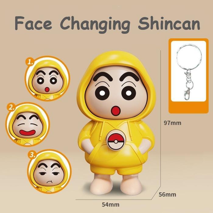 Gambar Face Swap Labubu - Gantungan Kunci Ganti Wajah Labubu - Face Changing - Mainan Pencet - Shinchan dari Bluelicious undefined Tokopedia