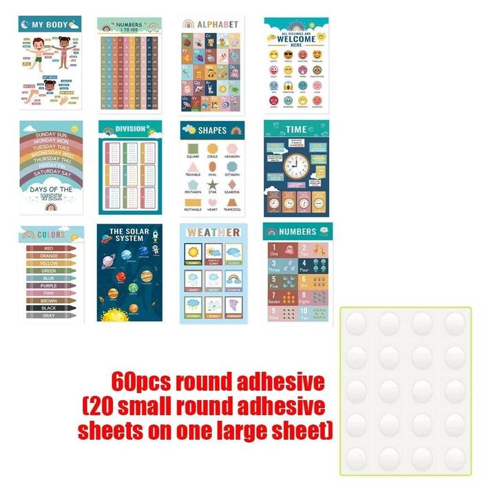 Gambar Goodbata 12PCS Poster Angka Dan Huruf Edukasi Anak Poster Huruf Dan Angka Untuk Anak Poster Belajar Edukasi Anak Mengenal Gambar Hewan Binatang Buah Sayur - 12PCS（Diam） dari aaa-goodbata undefined Tokopedia