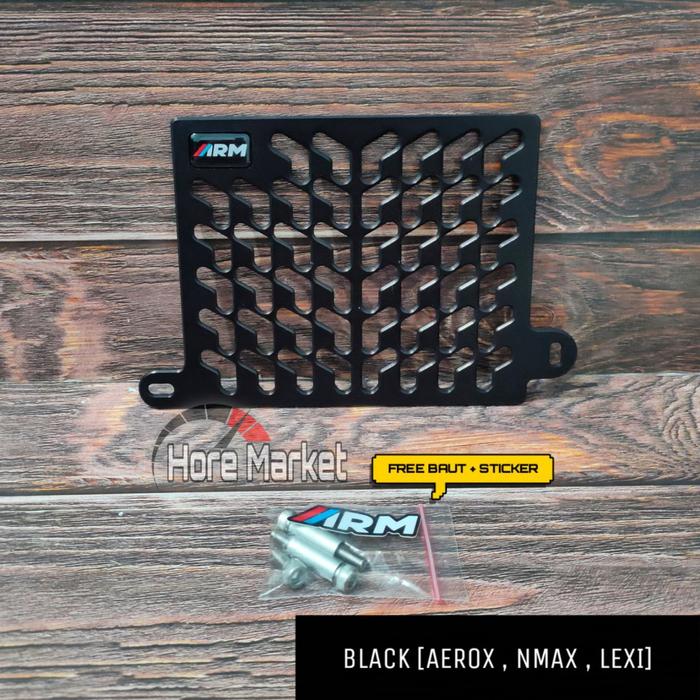 Gambar TUTUP COVER RADIATOR AEROX 155 NMAX NEW OLD 150 155 LEXI 125 ARUMI ARM FULL CNC 2023 2022 2021 2020 2019 2018 2017 - BLACK dari HORE MARKET_NEW undefined Tokopedia