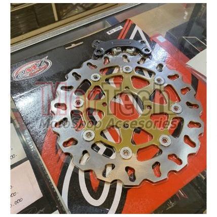 Gambar Piringan Rem Cakram Depan Variasi Besar Plus Breket Mio SOul 110 Mio SPorty XRide Xeon Fino Karbu 260mm Disc Kaliper Motorcycle - FLOWER 01 dari MORTECH undefined 5 Tokopedia