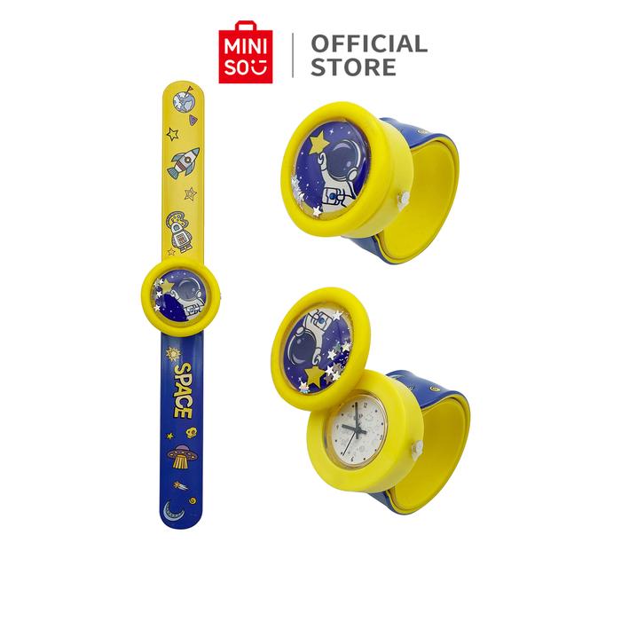 Gambar MINISO Jam Anak Laki Laki Perempuan Jam Tangan Anak Anak Lucu Spaceman Contrast Color Kids' Watch - Kuning dari minisoshopid undefined Tokopedia