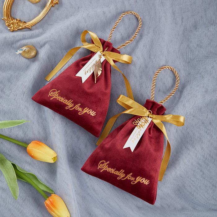 Gambar kantong serut permen sangjit wedding - candy bag mingle souvenir - tas permen  - kantong pouch hampers serut - kotak souvenir pernikahan Pernikahan - merah dari 3r luckyshop undefined Tokopedia