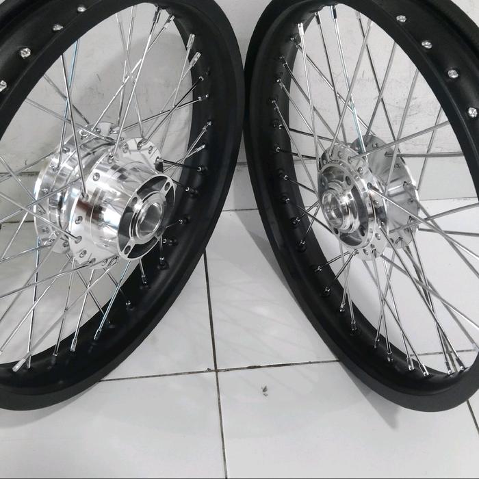 Jual velg jari 140 140 atau 160 17 supra x 125 double disc old