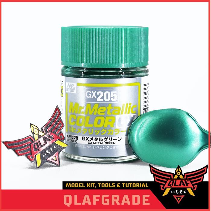Gambar Mr Color GX METAL GREEN GX205 GX 205 cat gundam model kit airbrush dari Wahkhilaf undefined Tokopedia